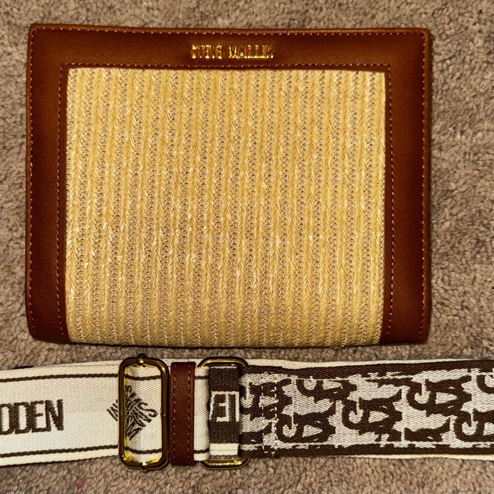 Steve Madden Brown and Tan Crossbody Bag